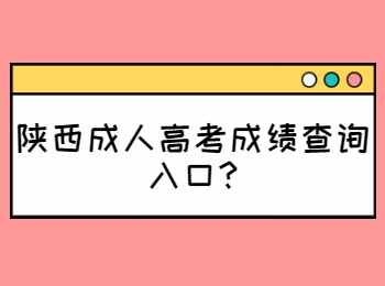 陜西成人高考成績(jī)查詢(xún)?nèi)肟?