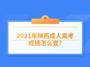 2021年陜西成人高考成績怎么查?