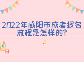 2022年咸陽(yáng)市成考報(bào)名流程是怎樣的