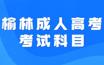 2024年榆林成人高考有哪些考試科目？